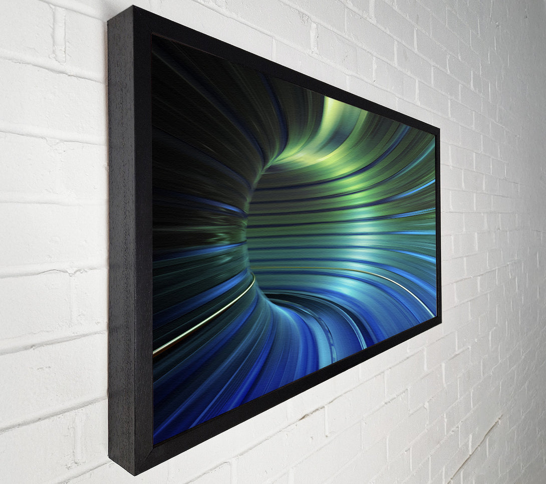  A Canvas Print of Going through the coloured tunnel Canvas Art