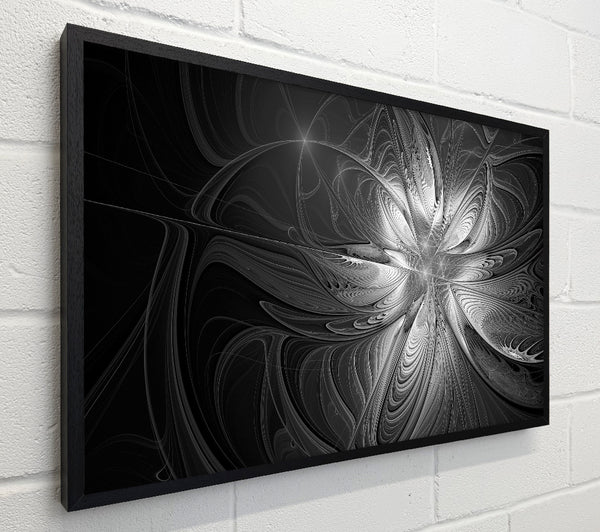 Swirled up black and white lines