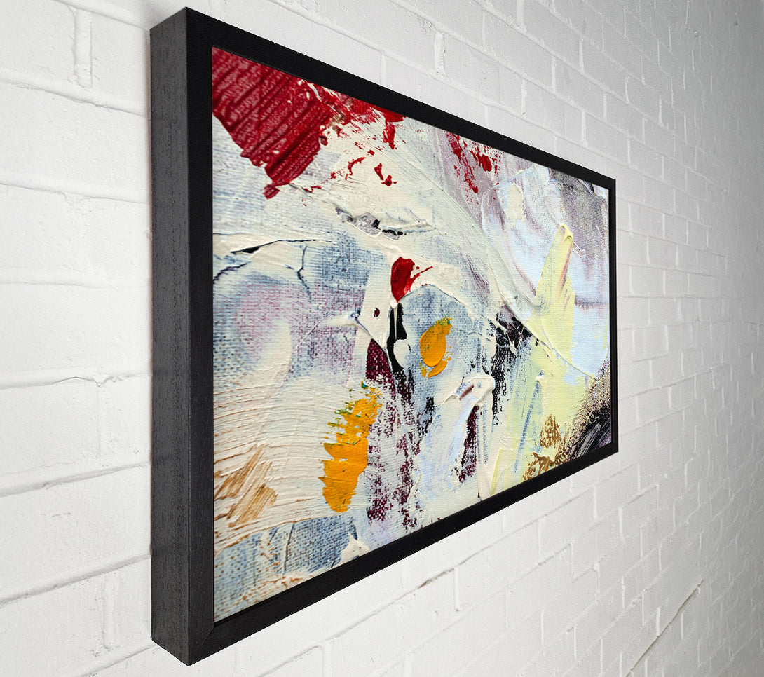  A Canvas Print of Thick paint applied Canvas Print