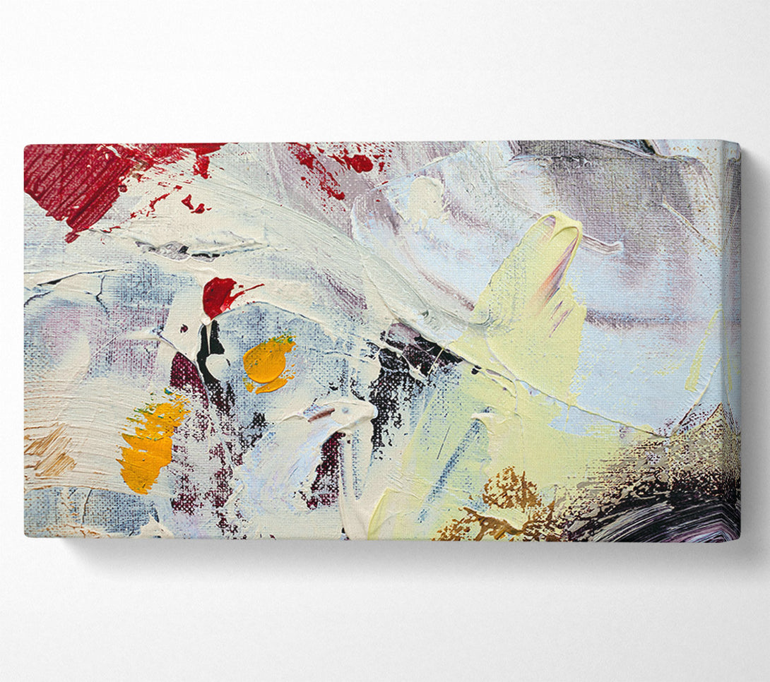  A Canvas Print of Thick paint applied Canvas Print