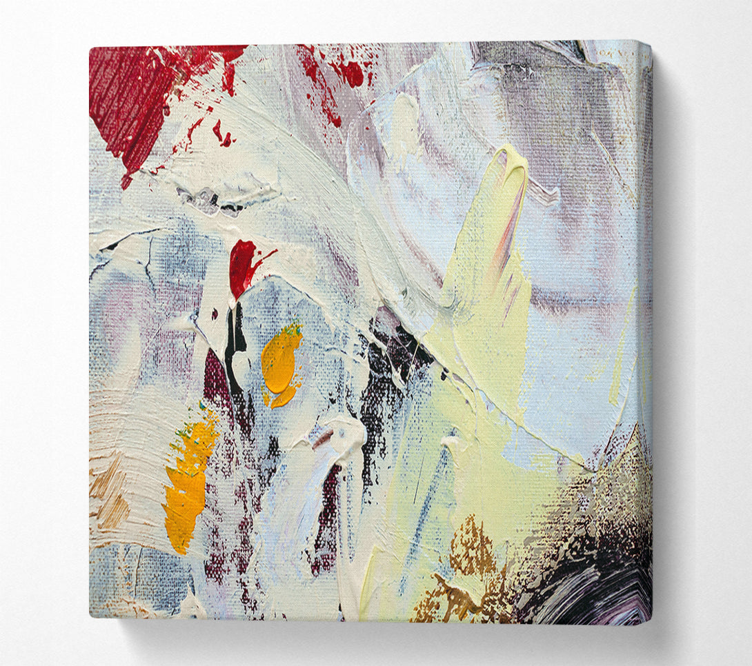  A Canvas Print of Thick paint applied Canvas Print