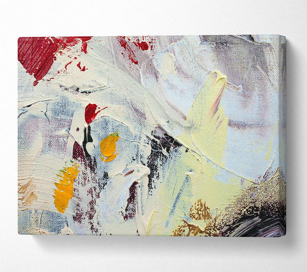  A Canvas Print of Thick paint applied Canvas Print