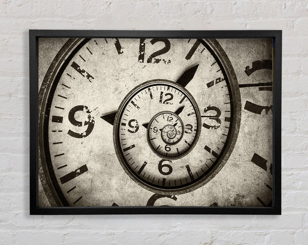 Aufgewirbelte Uhr