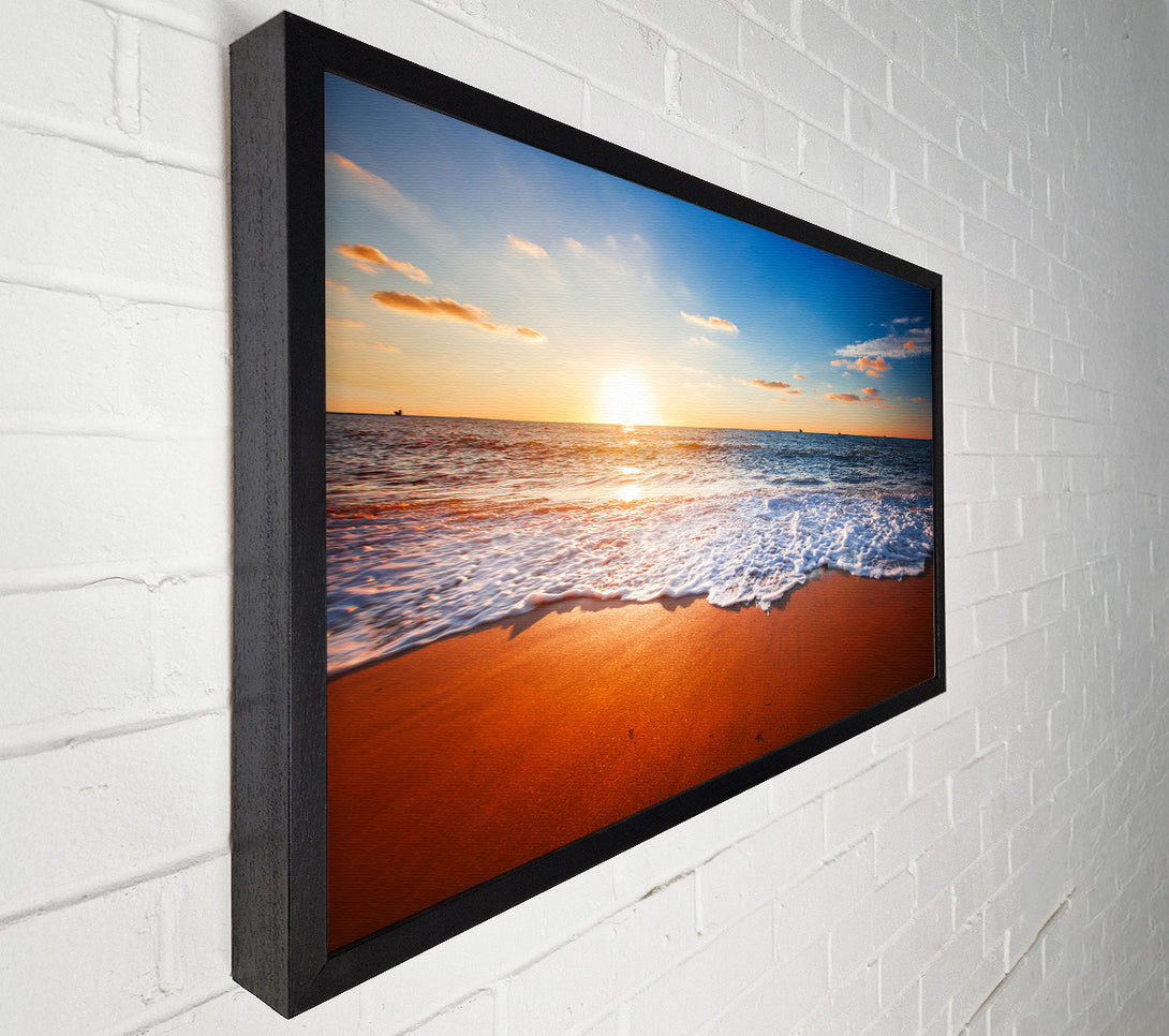  A Canvas Print of Red sands sea Canvas Art