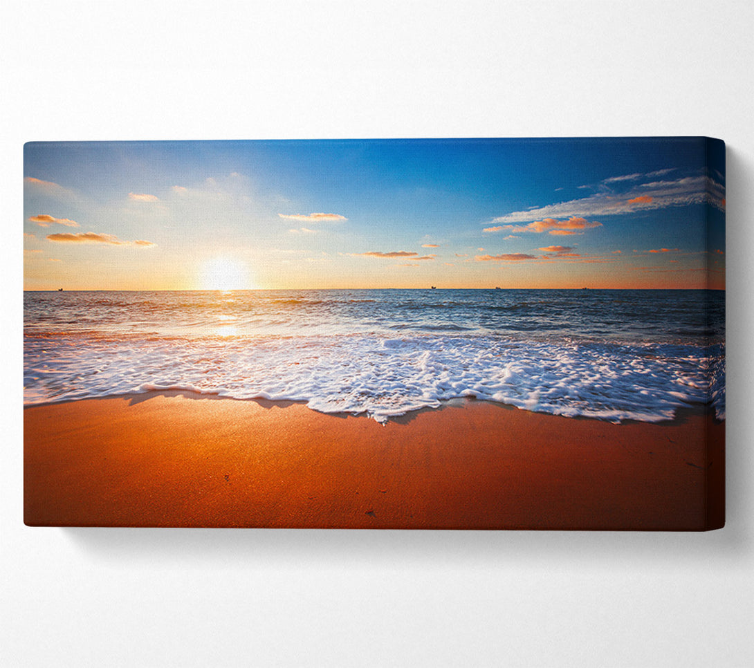 A Canvas Print of Red sands sea Canvas Art