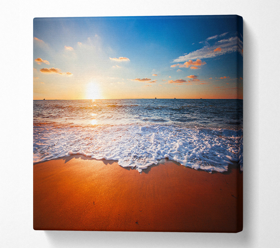  A Canvas Print of Red sands sea Canvas Art