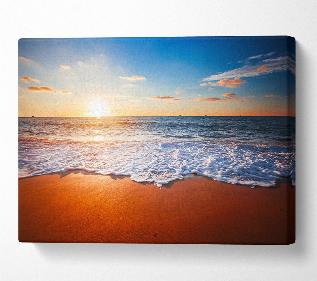  A Canvas Print of Red sands sea Canvas Art