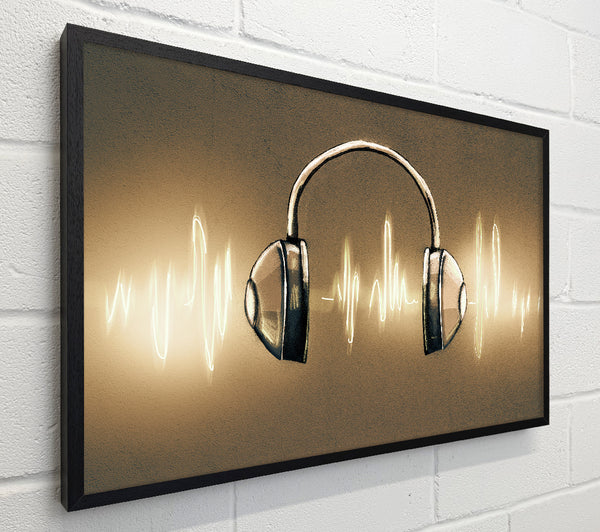 Light painted headphones