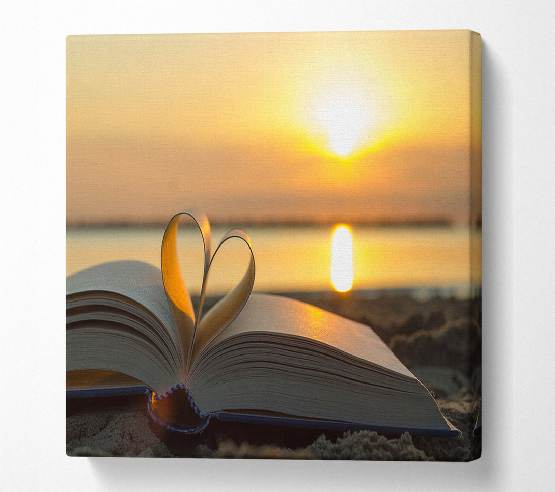  A Canvas Print of Love book Canvas Art