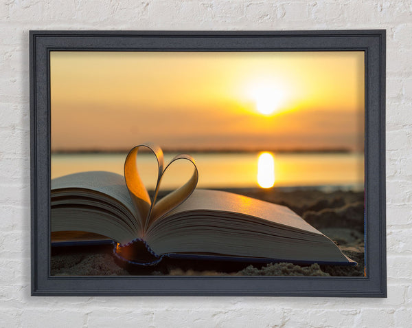 Love book Framed Print