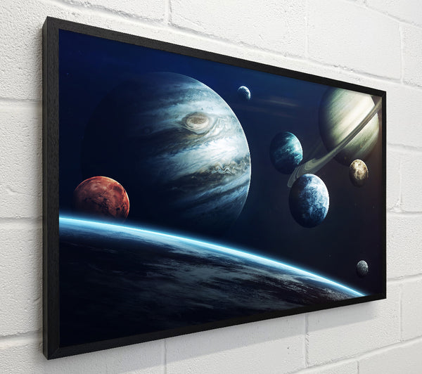 Out in space planets