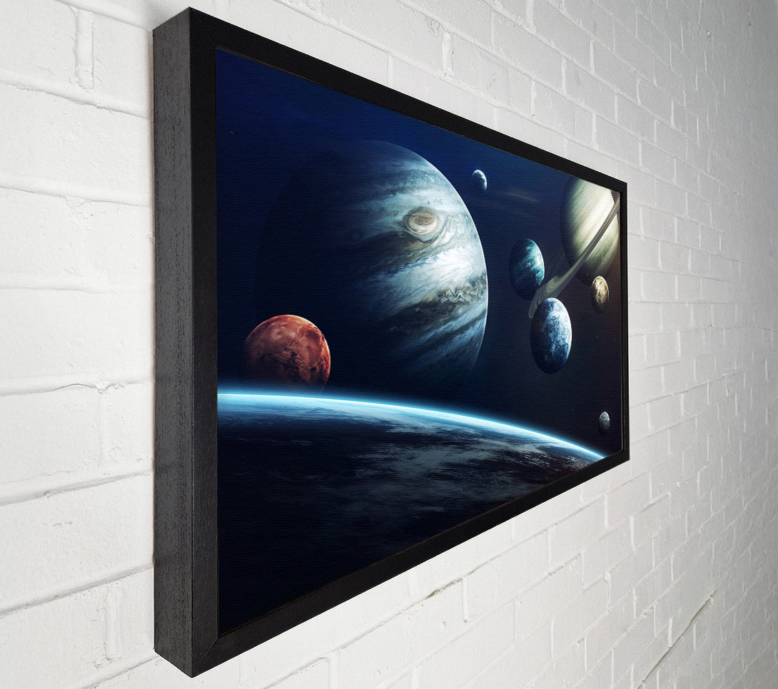  A Canvas Print of Out in space planets Canvas Print