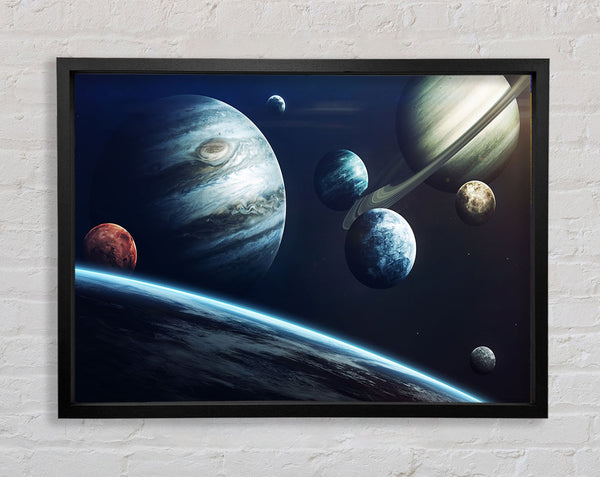 Draußen im Weltraum Planeten