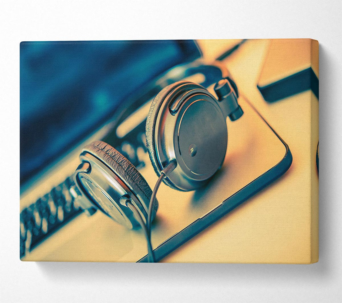  A Canvas Print of headpgones on the table Canvas Wall Art