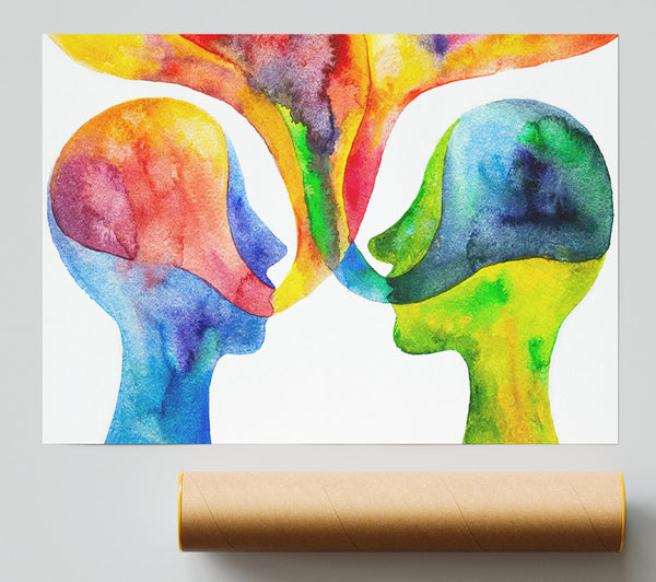 Soul Connection In Watercolour Print