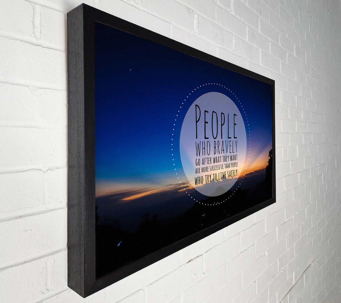  A Canvas Print of Successful people quote Canvas Art