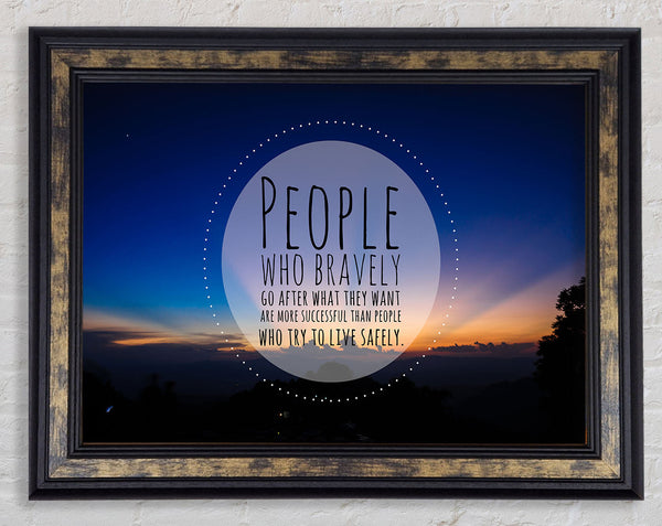 Successful people quote Framed Print