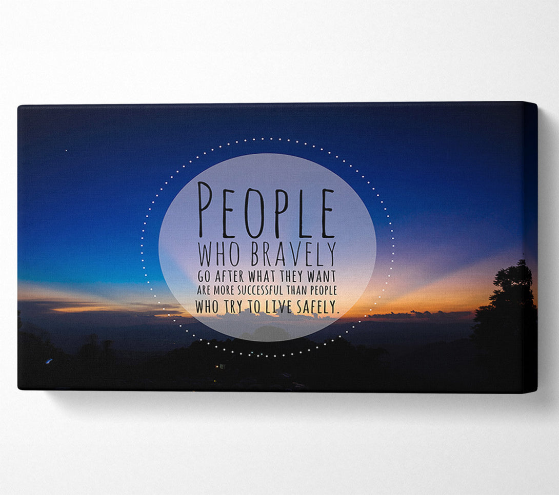  A Canvas Print of Successful people quote Canvas Art