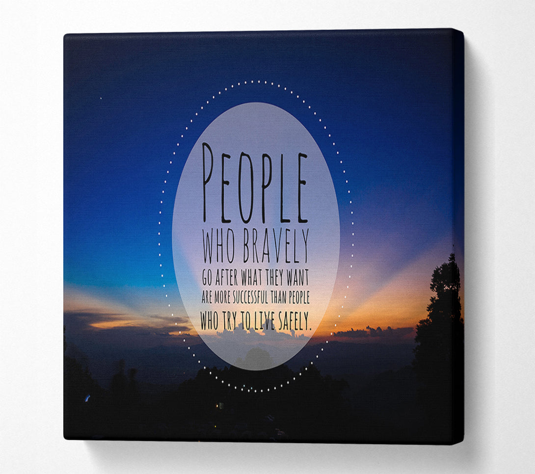  A Canvas Print of Successful people quote Canvas Art