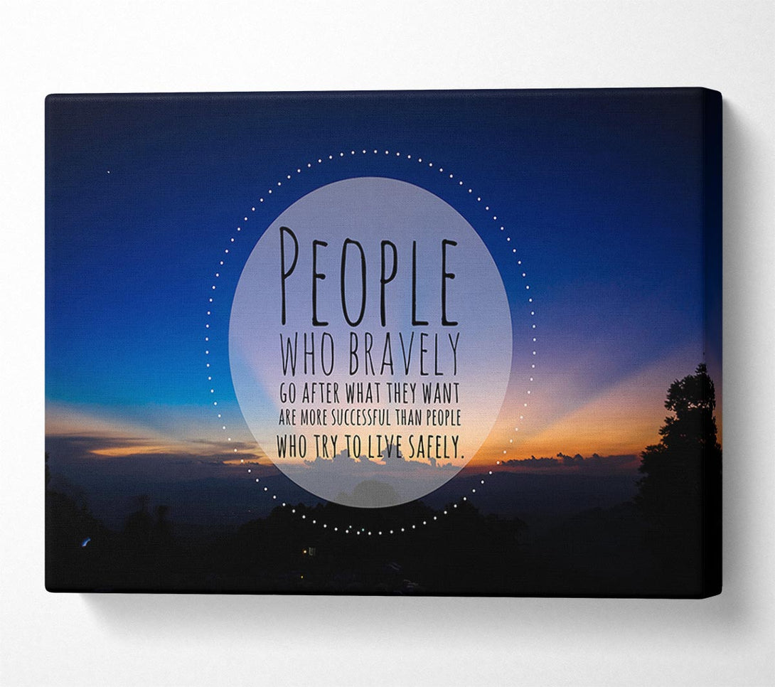  A Canvas Print of Successful people quote Canvas Art