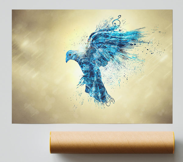 Blue Bird Illustrations Flight Giclee Print