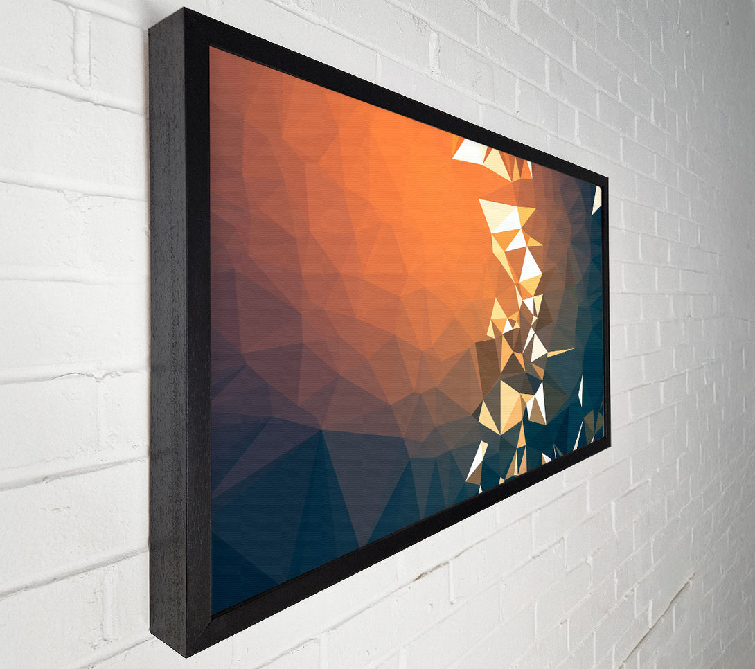  A Canvas Print of Triangle shapes warmth Canvas Art