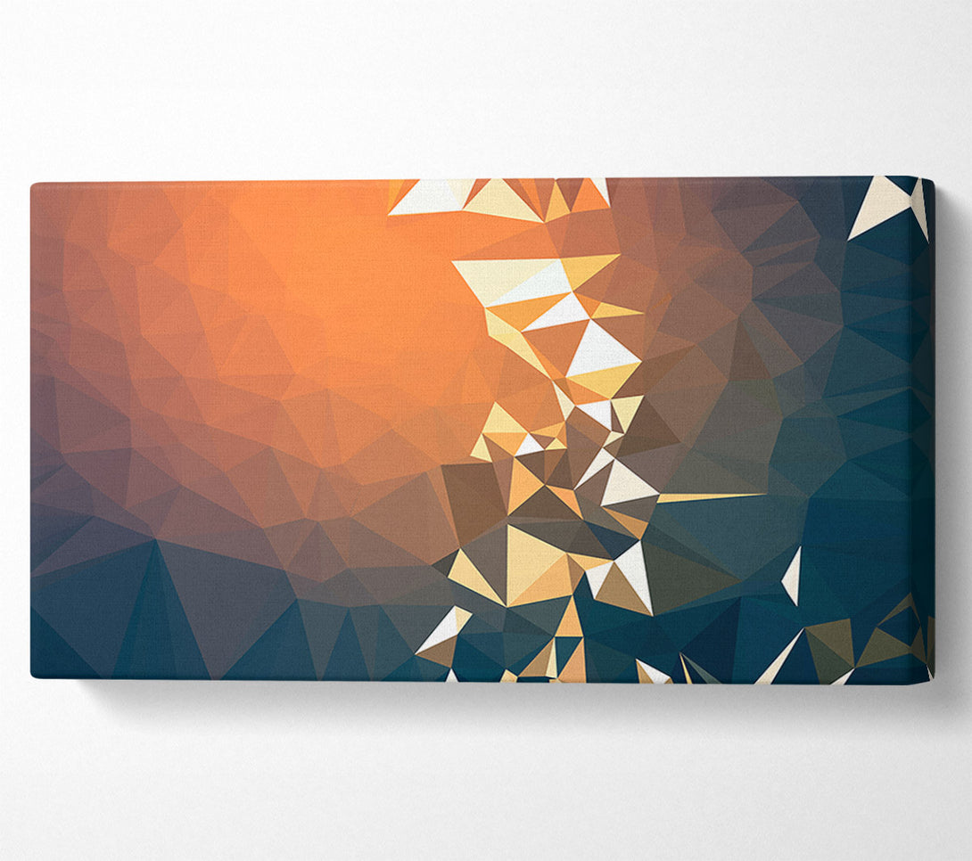  A Canvas Print of Triangle shapes warmth Canvas Art