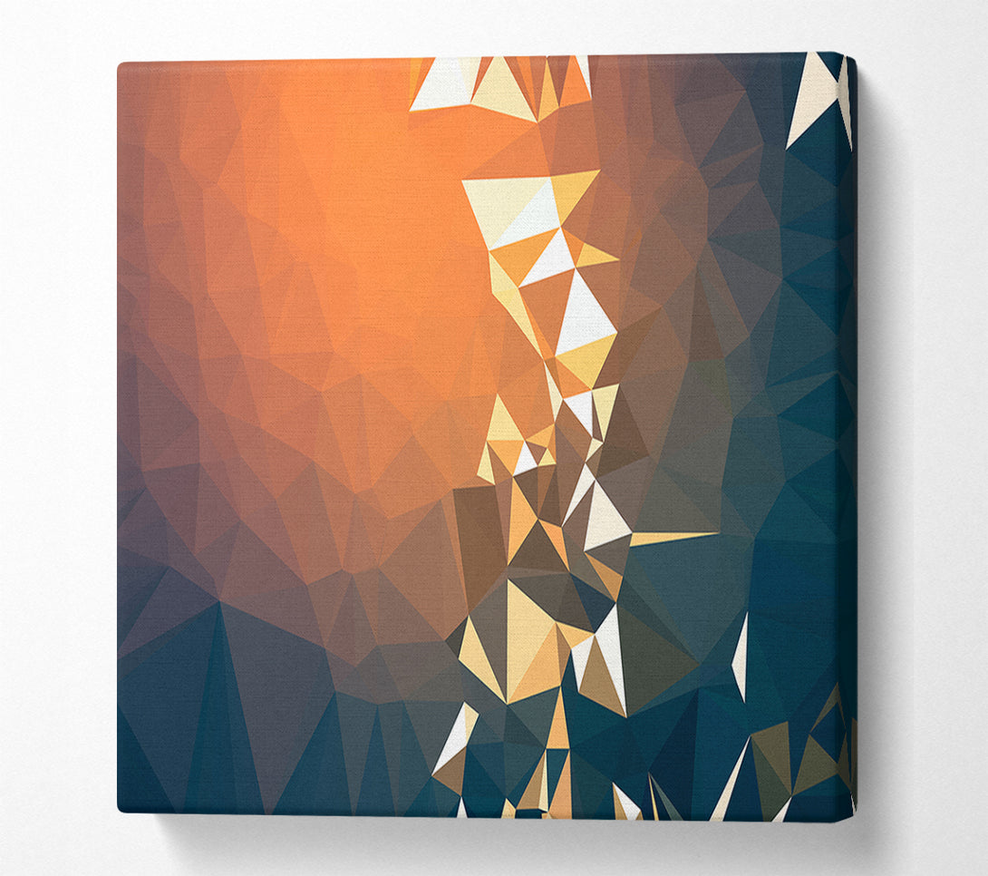  A Canvas Print of Triangle shapes warmth Canvas Art