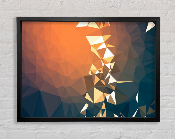 Triangle shapes warmth Framed Print