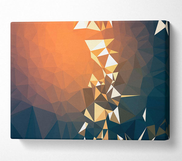  A Canvas Print of Triangle shapes warmth Canvas Art