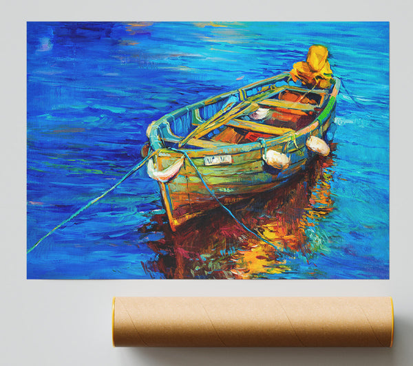 Fishing Boat Illiustration Poster