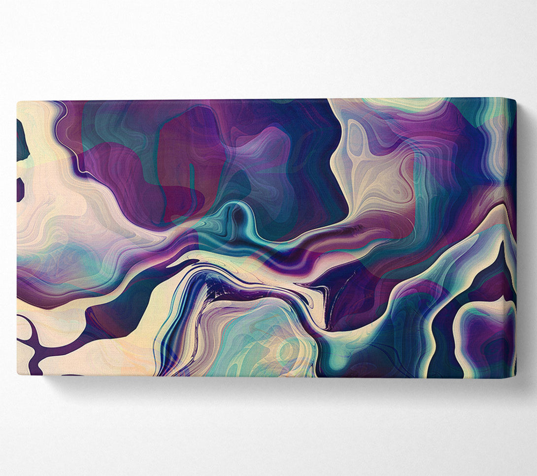  A Canvas Print of Swirly colours and motions Canvas Art