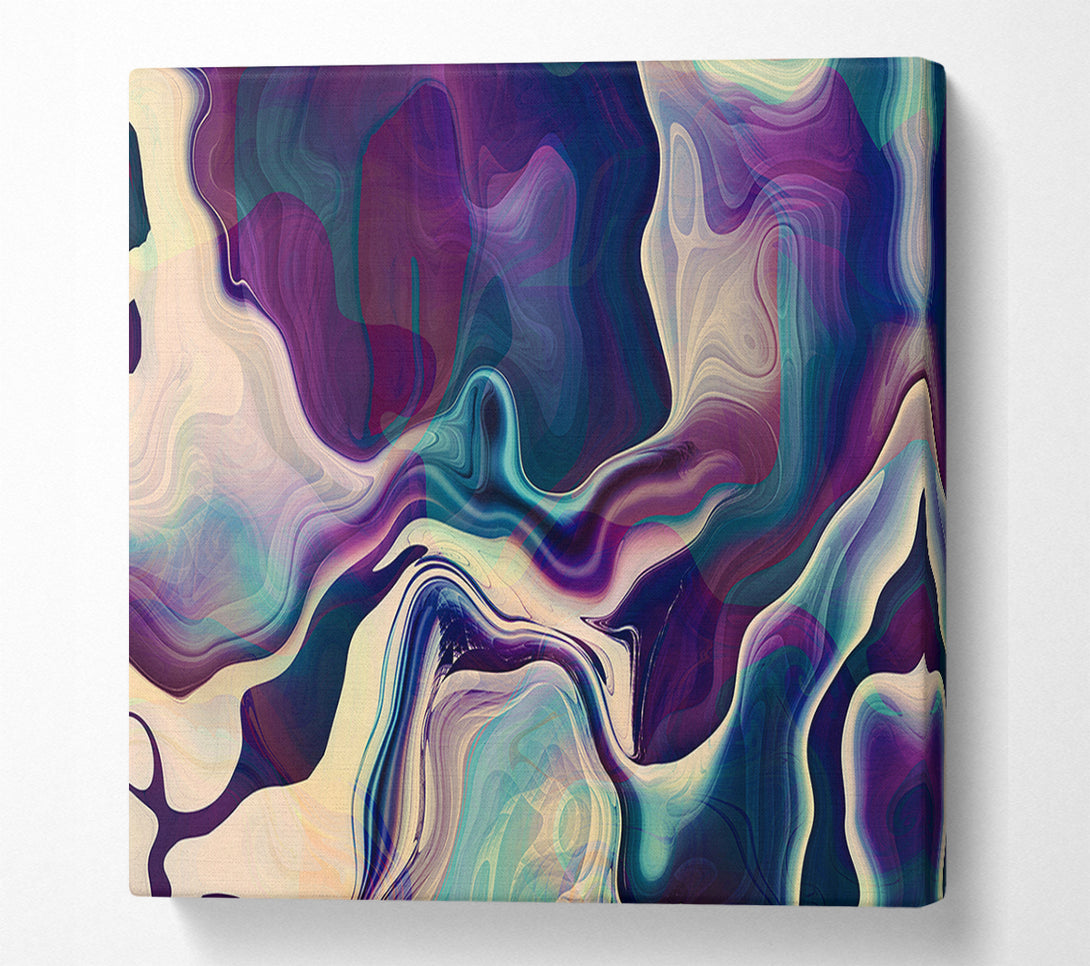  A Canvas Print of Swirly colours and motions Canvas Art