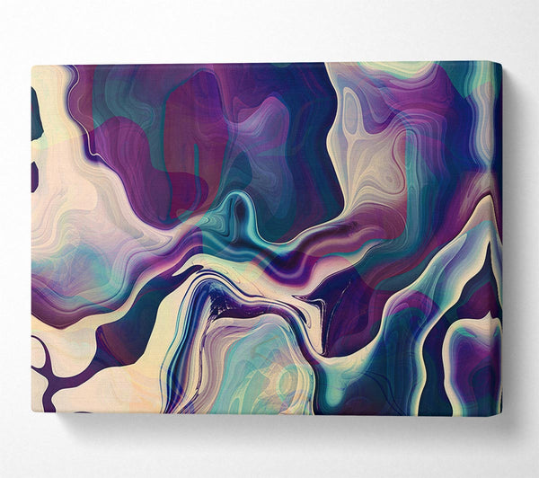  A Canvas Print of Swirly colours and motions Canvas Art