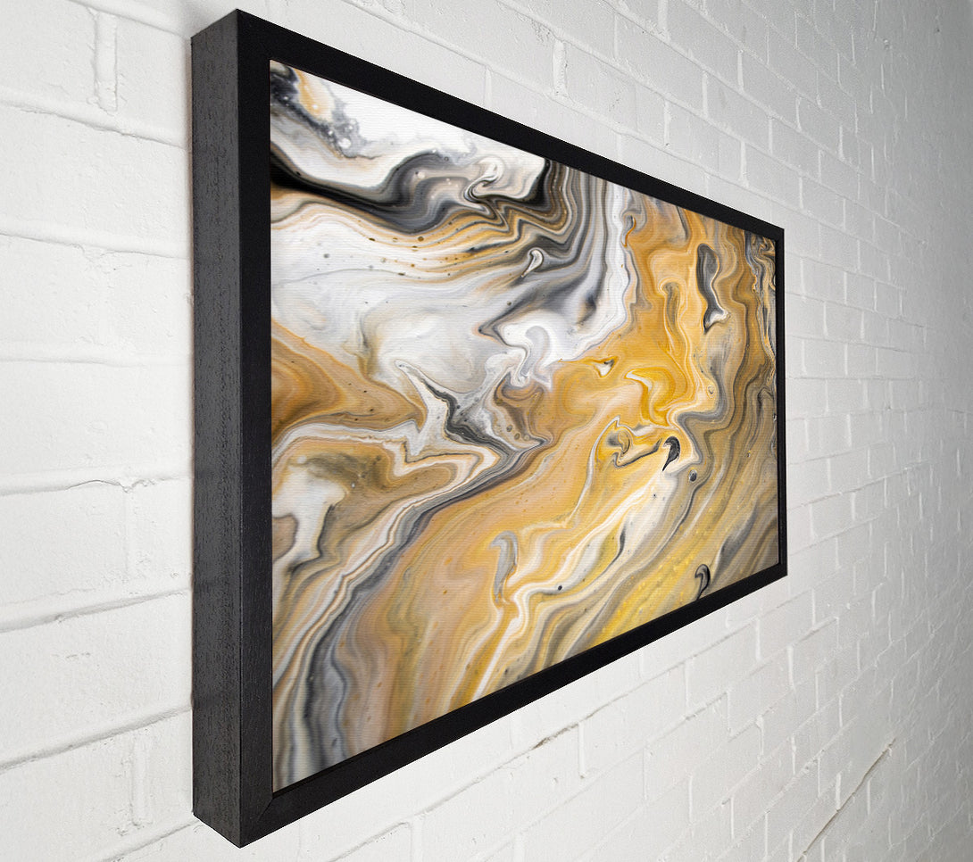  A Canvas Print of Subtle liquid colours Canvas Print