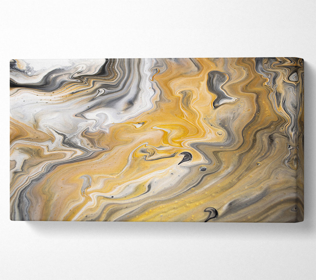  A Canvas Print of Subtle liquid colours Canvas Print