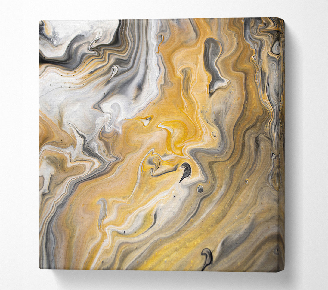  A Canvas Print of Subtle liquid colours Canvas Print