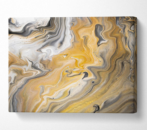  A Canvas Print of Subtle liquid colours Canvas Print