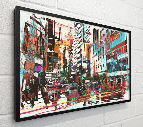 Abstract city art