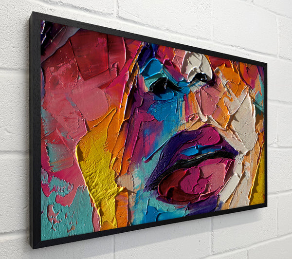 Textures of paint and colour