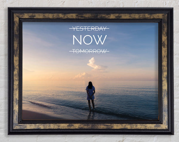 Yesterday now tommorow Framed Print