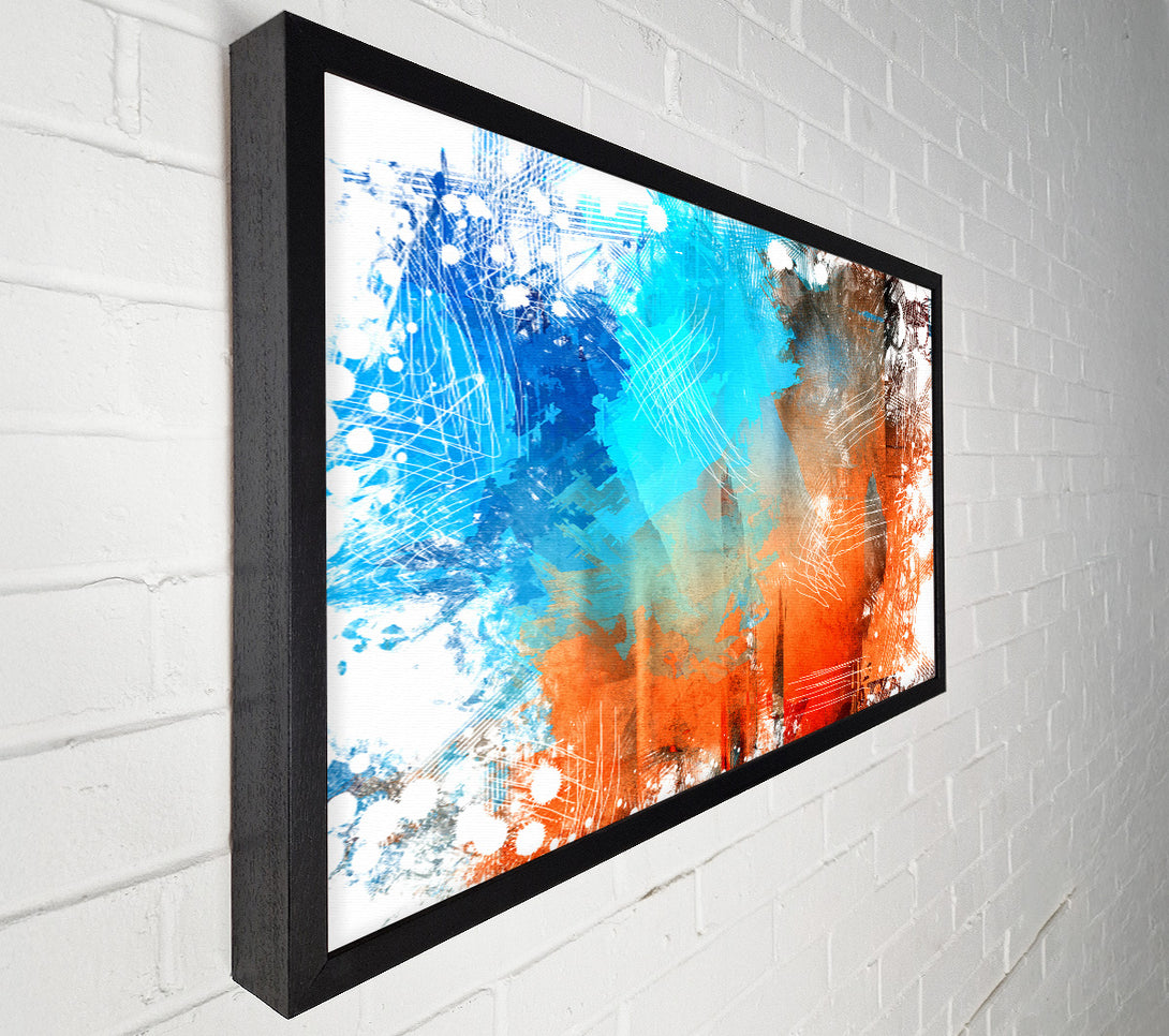  A Canvas Print of Wire texture of colour Canvas Print