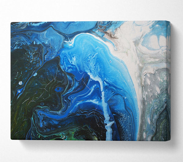  A Canvas Print of Vivid textures and colours stone Canvas Art