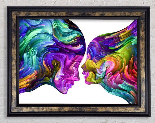 Soul connection of colour and vibrance Framed Print
