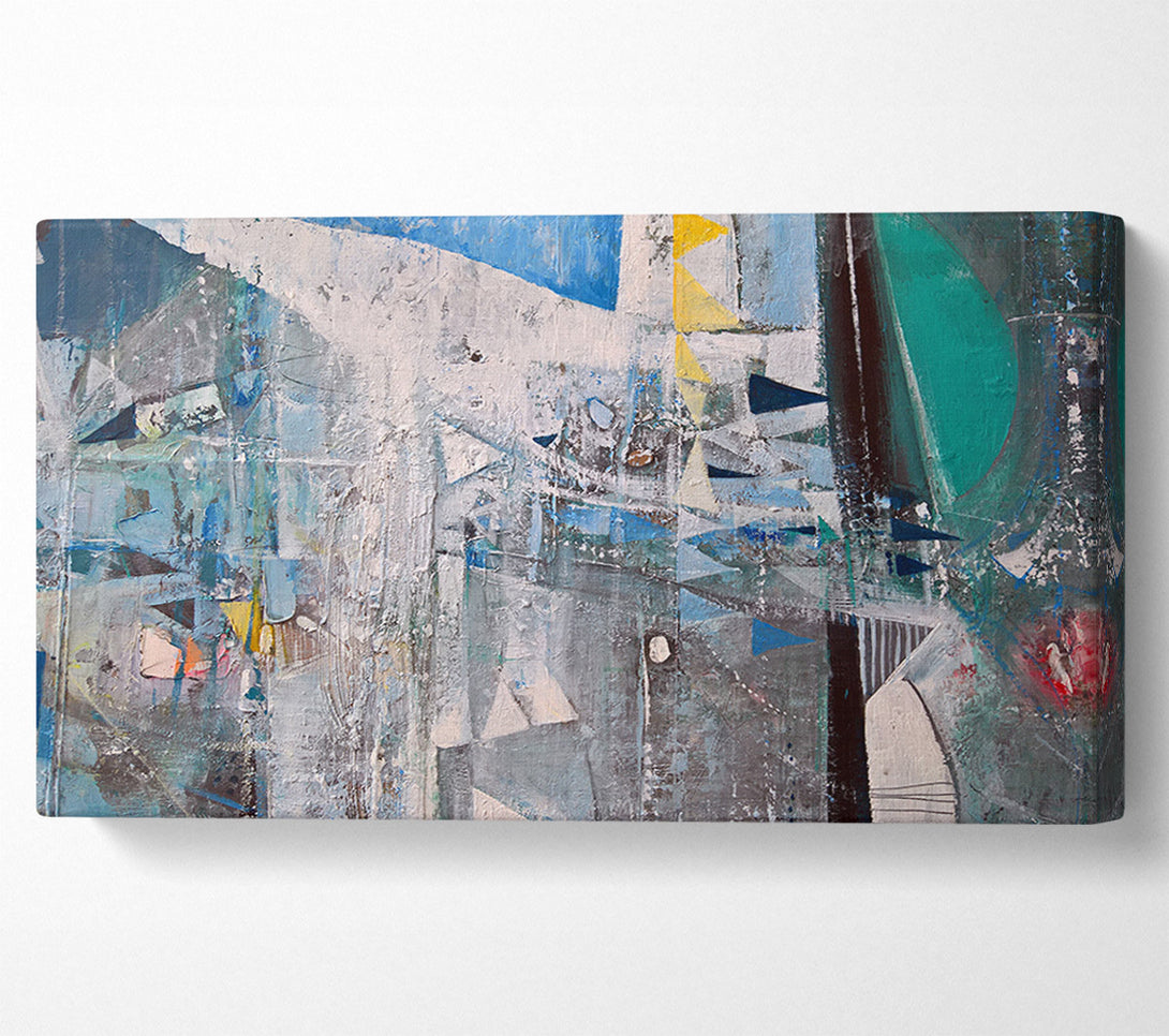  A Canvas Print of trianges washed over Canvas Print