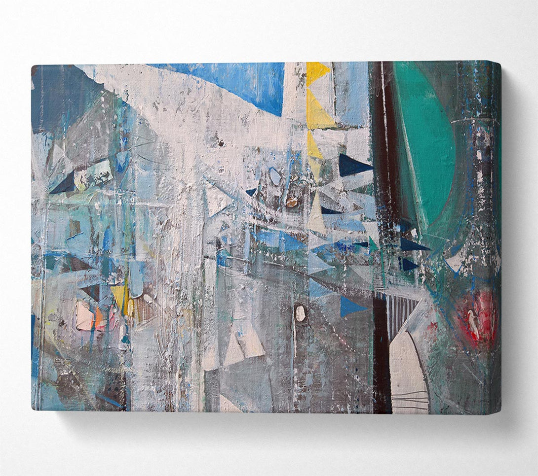  A Canvas Print of trianges washed over Canvas Print