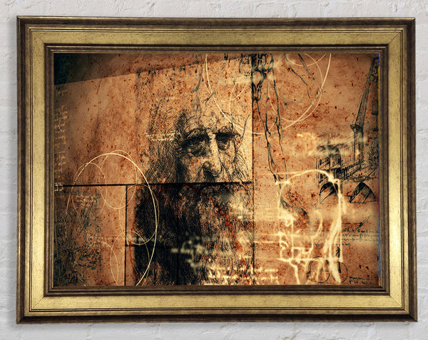 Deep in thought processes Framed Print