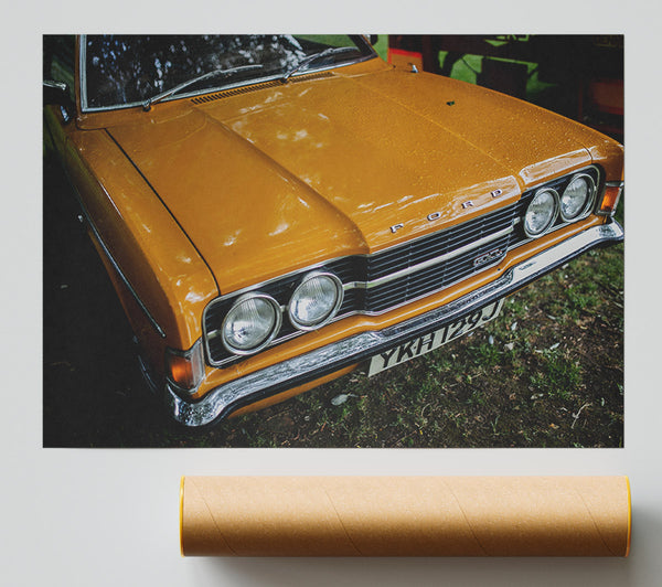Mean Yellow Classic Car Print