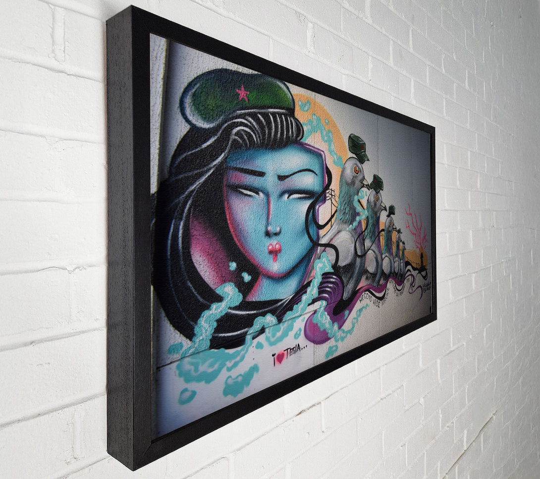 A Canvas Print of Political graffiti Canvas Art