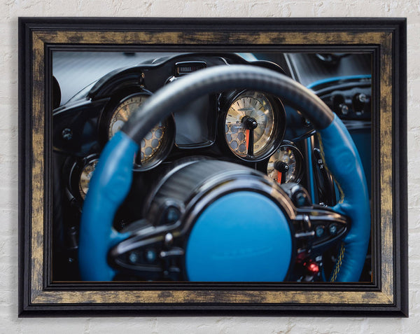 Centre console motor car Framed Print